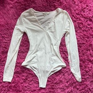 Ivory long sleeve bodysuit